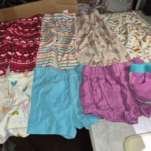 8 Pieces, 4 Pants and 4 Shorts, All 3T Different Brands, All Girls